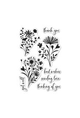 HERO ARTS HERO ARTS POLY CLEAR FLORAL IMPRINTS CLEAR STAMP SET