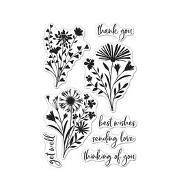 HERO ARTS HERO ARTS POLY CLEAR FLORAL IMPRINTS CLEAR STAMP SET