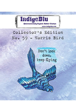 INDIGO BLU INDIGOBLU COLLECTOR'S EDITION NO. 59 MORRIS BIRD A7 CLING STAMP