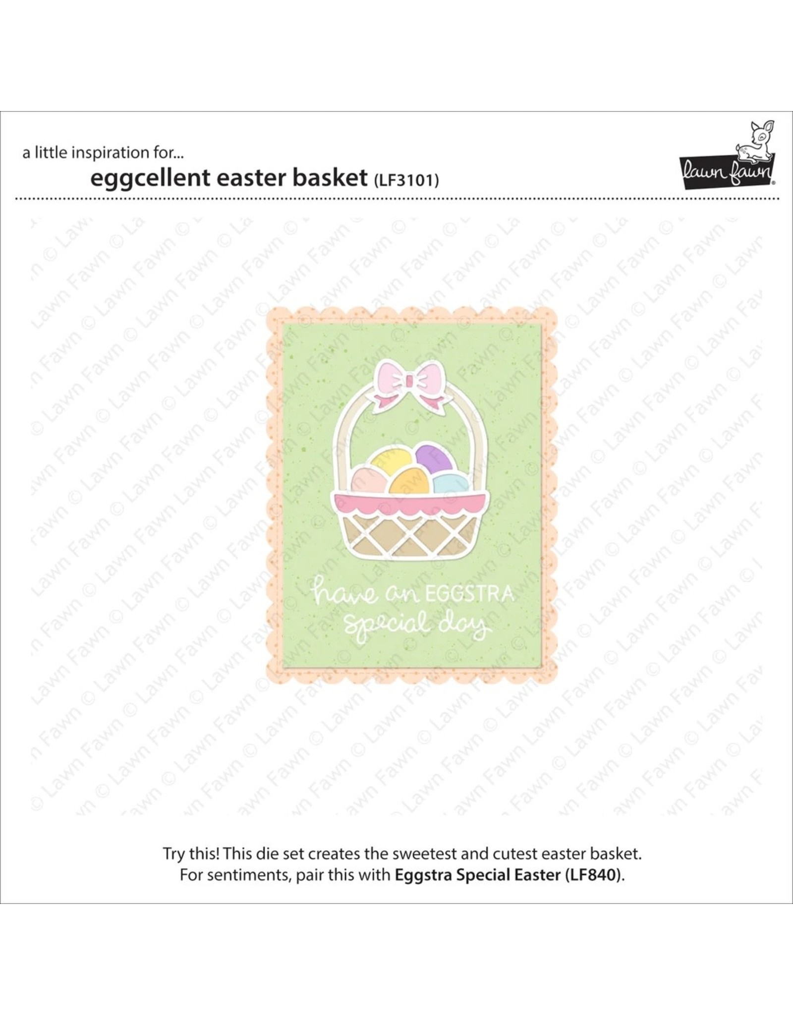LAWN FAWN LAWN FAWN EGGCELLENT EASTER BASKET DIE SET
