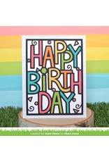LAWN FAWN LAWN FAWN GIANT OUTLINED HAPPY BIRTHDAY: PORTRAIT DIE