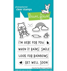 LAWN FAWN LAWN FAWN HERE FOR YOU BEAR CLEAR STAMP SET