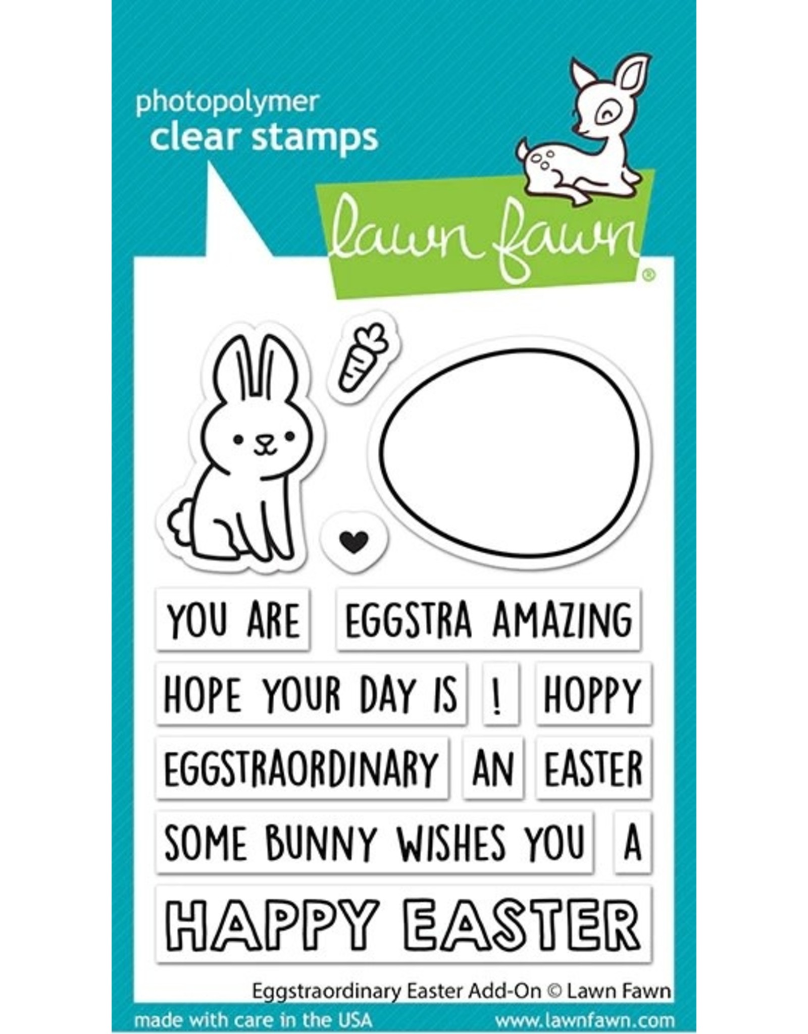 LAWN FAWN LAWN FAWN EGGSTRAORDINARY EASTER ADD-ON CLEAR STAMP SET