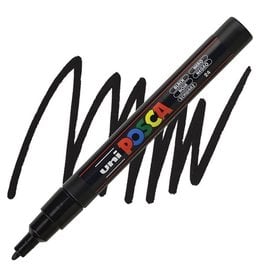 UNI POSCA BLACK OPAQUE WATER-BASED EXTRA FINE PAINT MARKER - Scrapbook  Centrale