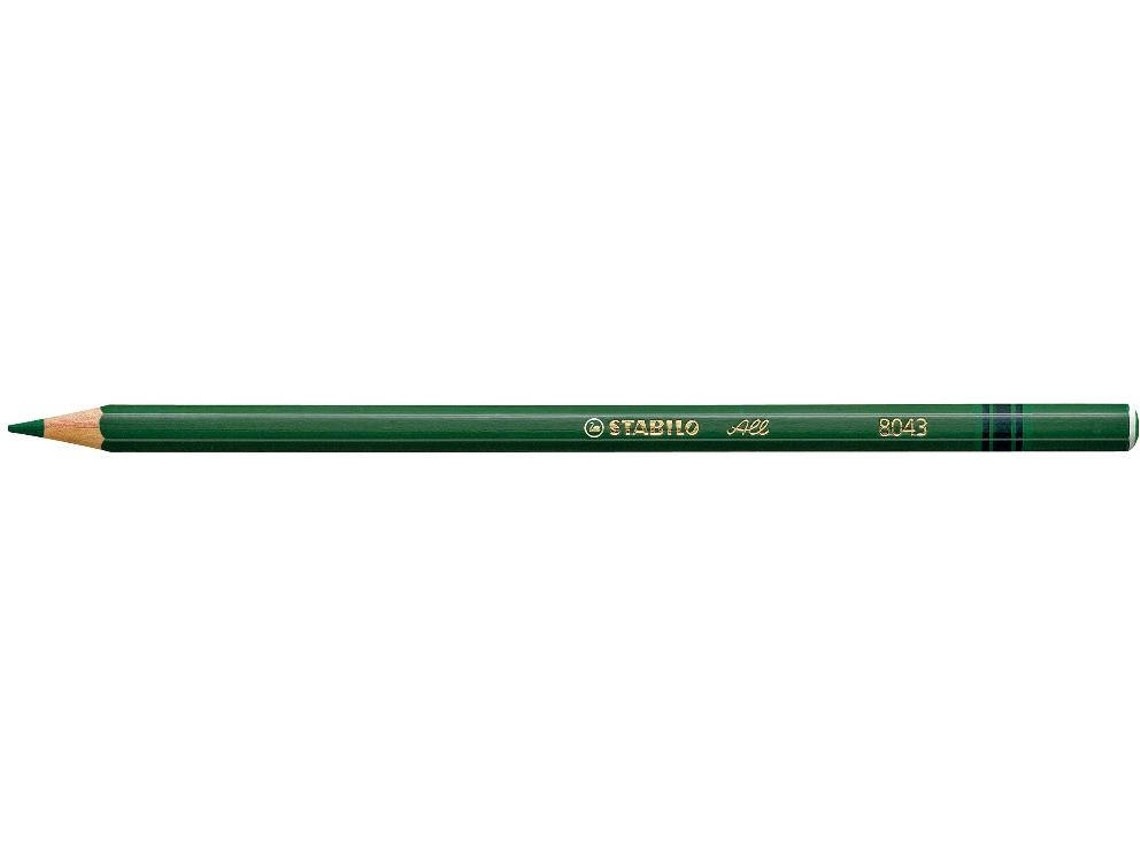 STABILO STABILO PAPER GLASS PLASTIC METAL AQUARELLABLE GREEN PENCIL