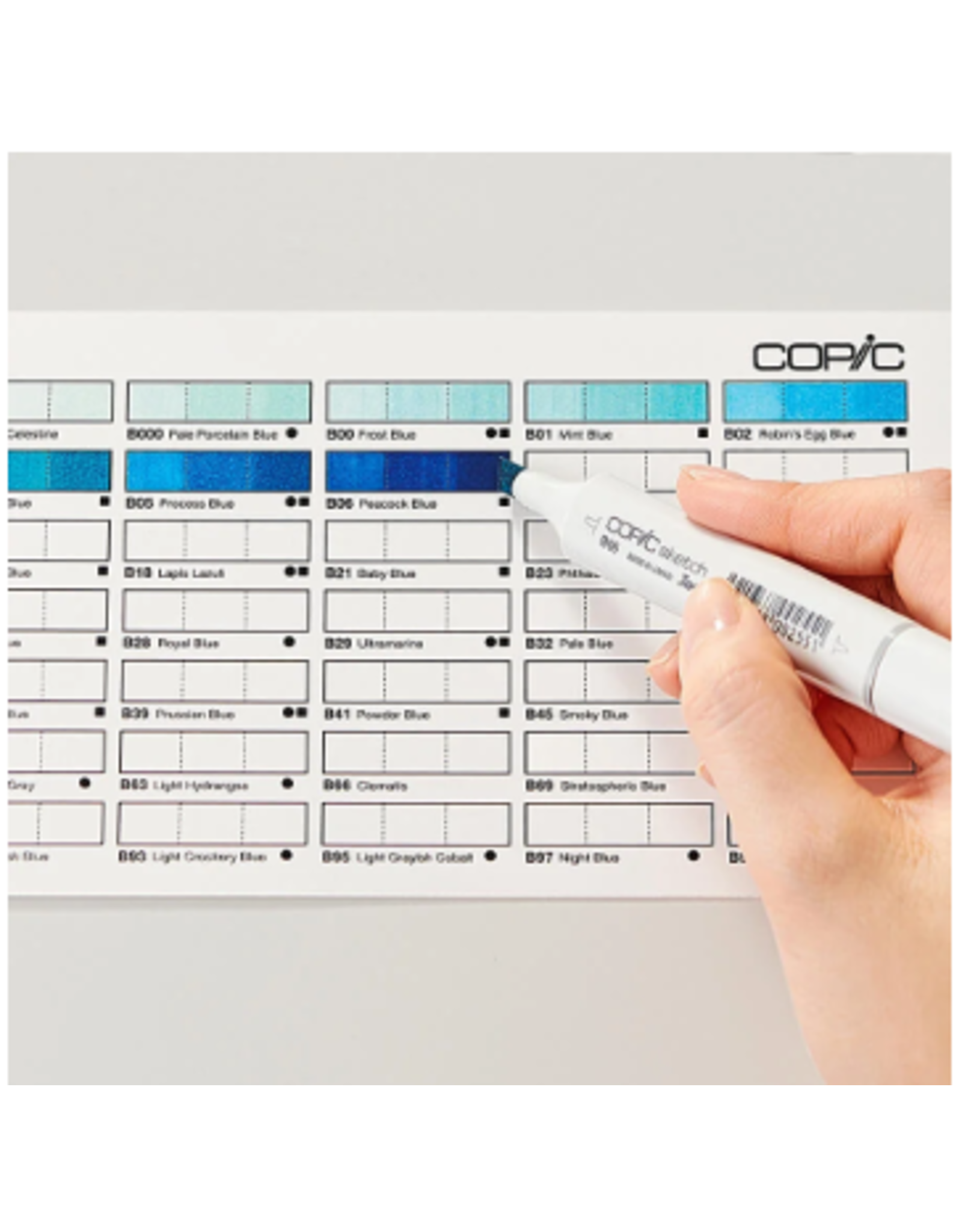 COPIC COPIC COLOR SWATCH CARDS