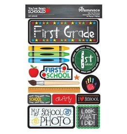 REMINISCE REMINISCE YOU'VE BEEN SCHOOLED FIRST GRADE 3D STICKERS