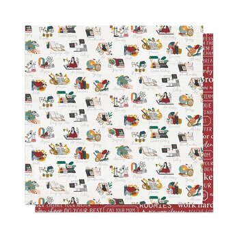 PHOTOPLAY PAPER PHOTOPLAY MICHELLE COLEMAN CAMPUS LIFE CORE CLASSES 12x12 CARDSTOCK