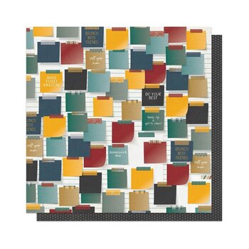 PHOTOPLAY PAPER PHOTOPLAY MICHELLE COLEMAN CAMPUS LIFE STICKY NOTES 12x12 CARDSTOCK