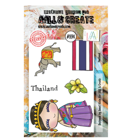 AALL & CREATE AALL & CREATE JANET KLEIN #894 THAILAND A7 ACRYLIC STAMP SET