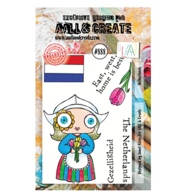 AALL & CREATE AALL & CREATE JANET KLEIN #888 NETHERLANDS A7 ACRYLIC STAMP SET