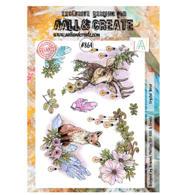 AALL & CREATE AALL & CREATE DOMINIC PHILIPS #864 CRYSTAL WOOD A4 ACRYLIC STAMP SET