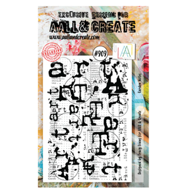 AALL & CREATE AALL & CREATE TRACY EVANS #909 GARDEN NOTES A6 ACRYLIC STAMP