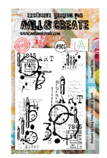 AALL & CREATE AALL & CREATE TRACY EVANS #905 ELEMENTAL NOTES A6 ACRYLIC STAMP