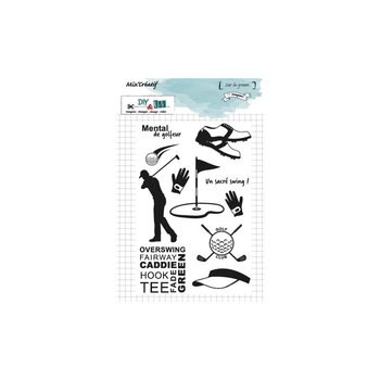 DIY & CIE DIY & CIE SUR LE GREEN CLEAR STAMP SET