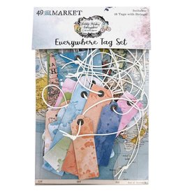 49 AND MARKET 49 AND MARKET VINTAGE ARTISTRY EVERYWHERE TAG SET 18 PIECES