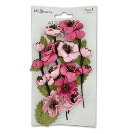 49 AND MARKET 49 AND MARKET WILDFLOWERS PUNCH PAPER FLOWERS 12 PIECES