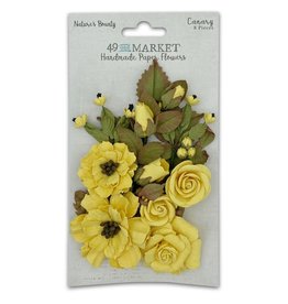 49 AND MARKET 49 AND MARKET NATURE'S BOUNTY CANARY PAPER FLOWERS 8 PIECES