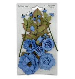 49 AND MARKET 49 AND MARKET NATURE'S BOUNTY CORNFLOWER PAPER FLOWERS 8 PIECES