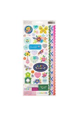 AMERICAN CRAFTS AMERICAN CRAFTS PAIGE EVANS BLOOMING WILD 6x12 STICKER SHEET
