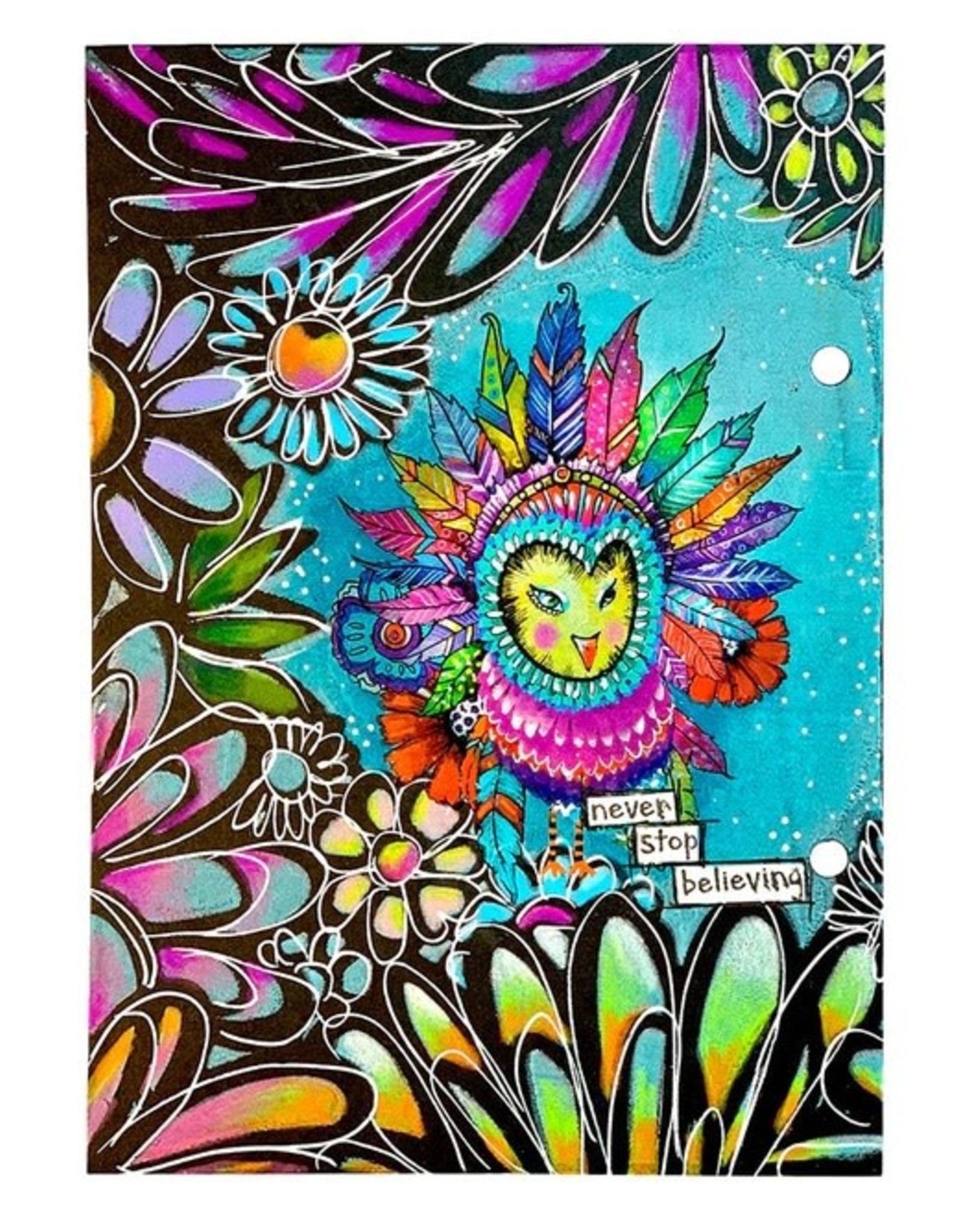 STUDIOLIGHT STUDIOLIGHT ART BY MARLENE SIGNATURE COLLECTION COLORFUL MIX WATER TRANSFER PAPER