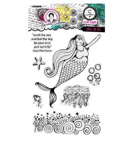 STUDIOLIGHT STUDIOLIGHT ART BY MARLENE SIGNATURE COLLECTION SMELL THE SEA CLEAR STAMP SET
