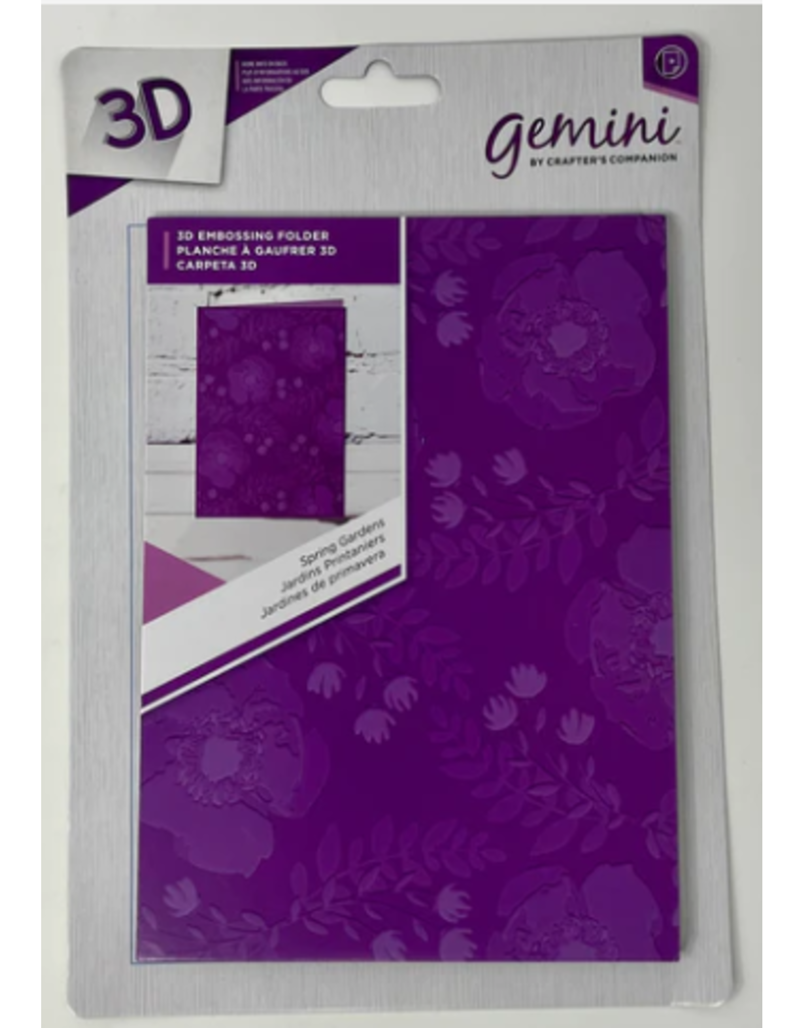 CRAFTERS COMPANION CRAFTERS COMPANION SPRING GARDENS 3D EMBOSSING FOLDER