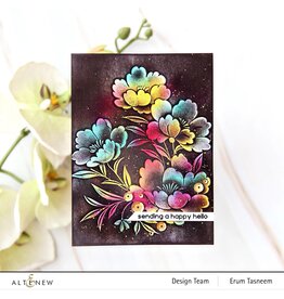 ALTENEW ALTENEW SOFT BLOSSOMS SIMPLE COLORING STENCIL SET 4/PK