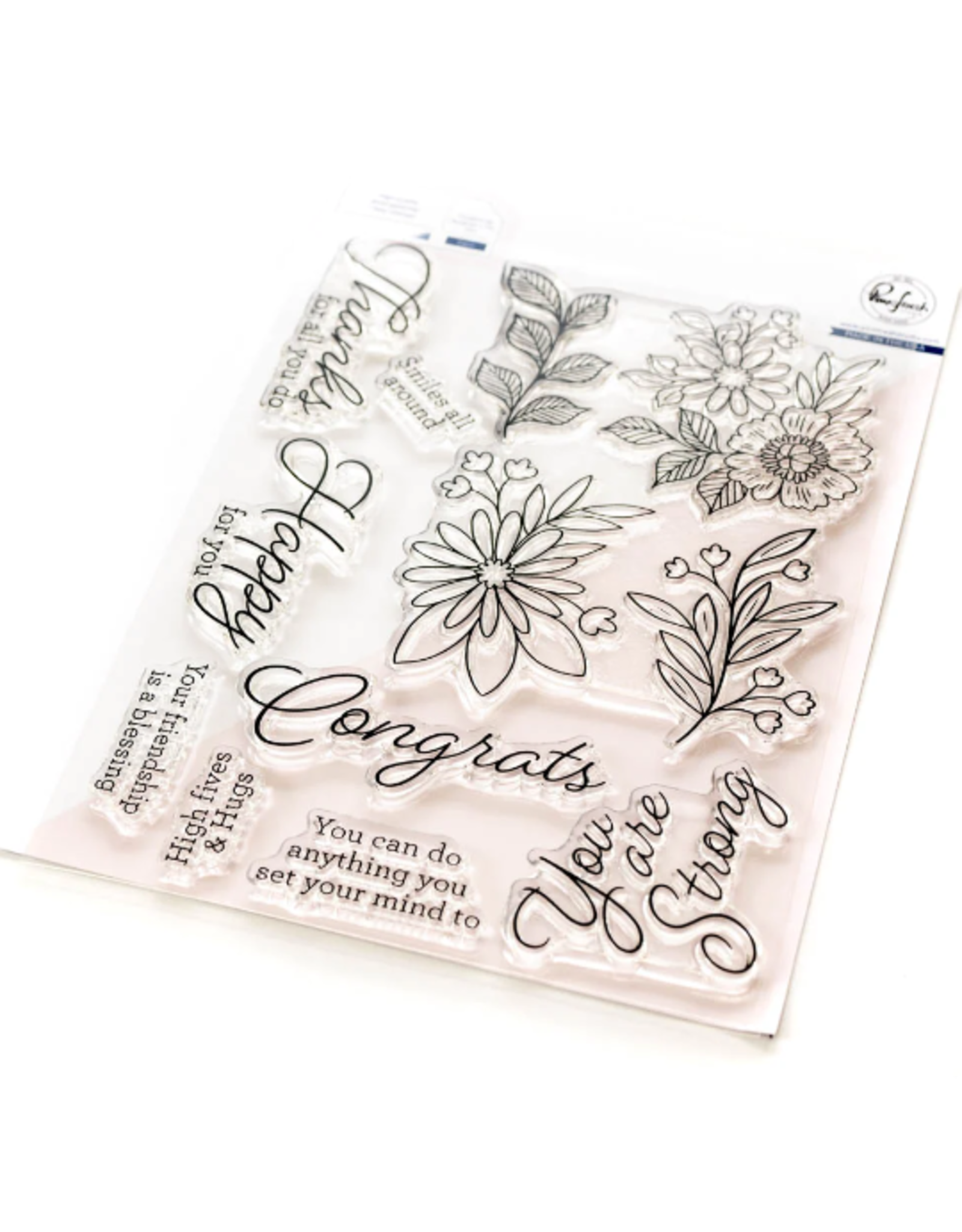 PINKFRESH PINKFRESH STUDIO HAPPY FOR YOU CLEAR STAMP SET