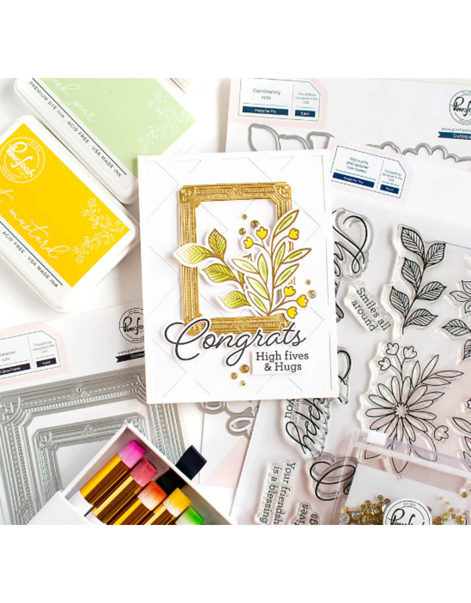 PINKFRESH PINKFRESH STUDIO HAPPY FOR YOU CLEAR STAMP SET