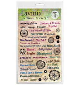 LAVINIA STAMPS LAVINIA SENTIMENT STICKERS SET #5 VINTAGE COLLECTION