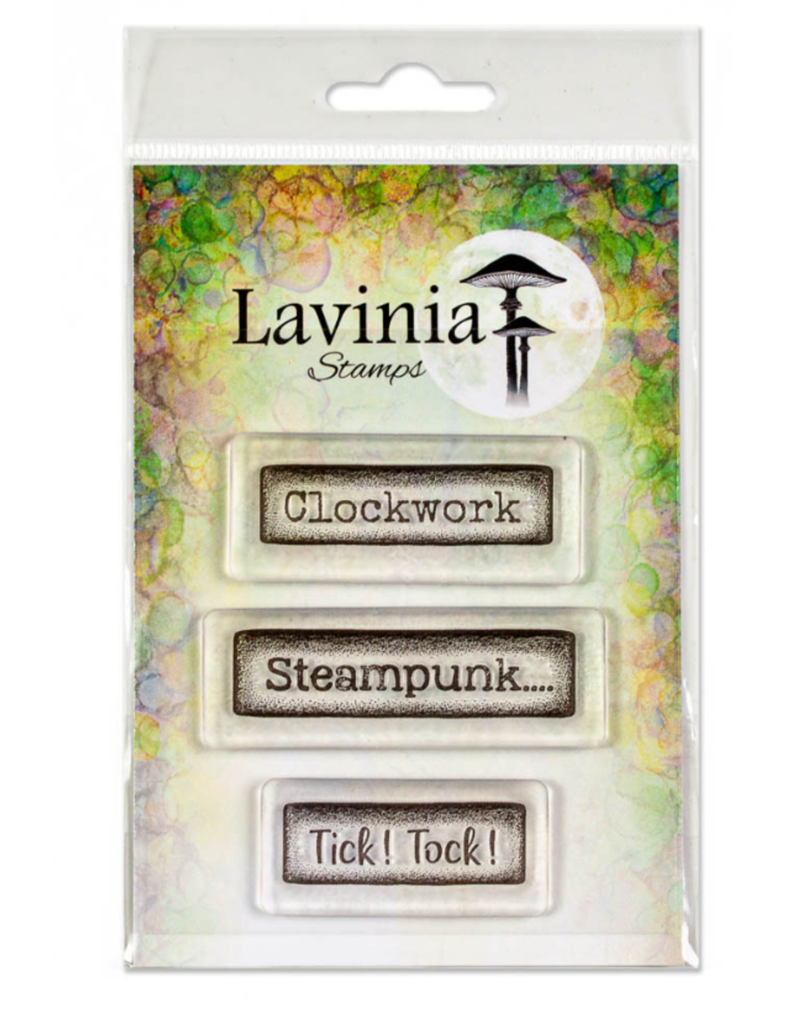 LAVINIA STAMPS LAVINIA WORDS OF STEAM CLEAR STAMP SET