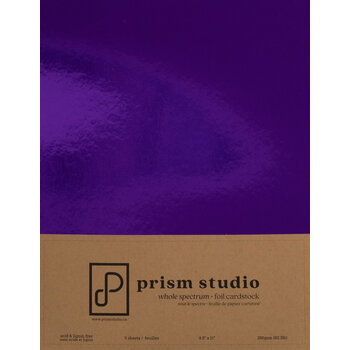 PRISM STUDIO PRISM STUDIO WHOLE SPECTRUM FOIL 8.5x11 CARDSTOCK-AMETHYST