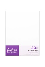 CRAFTERS COMPANION CRAFTERS COMPANION WHITE MOUNT BOARDS 20/PK