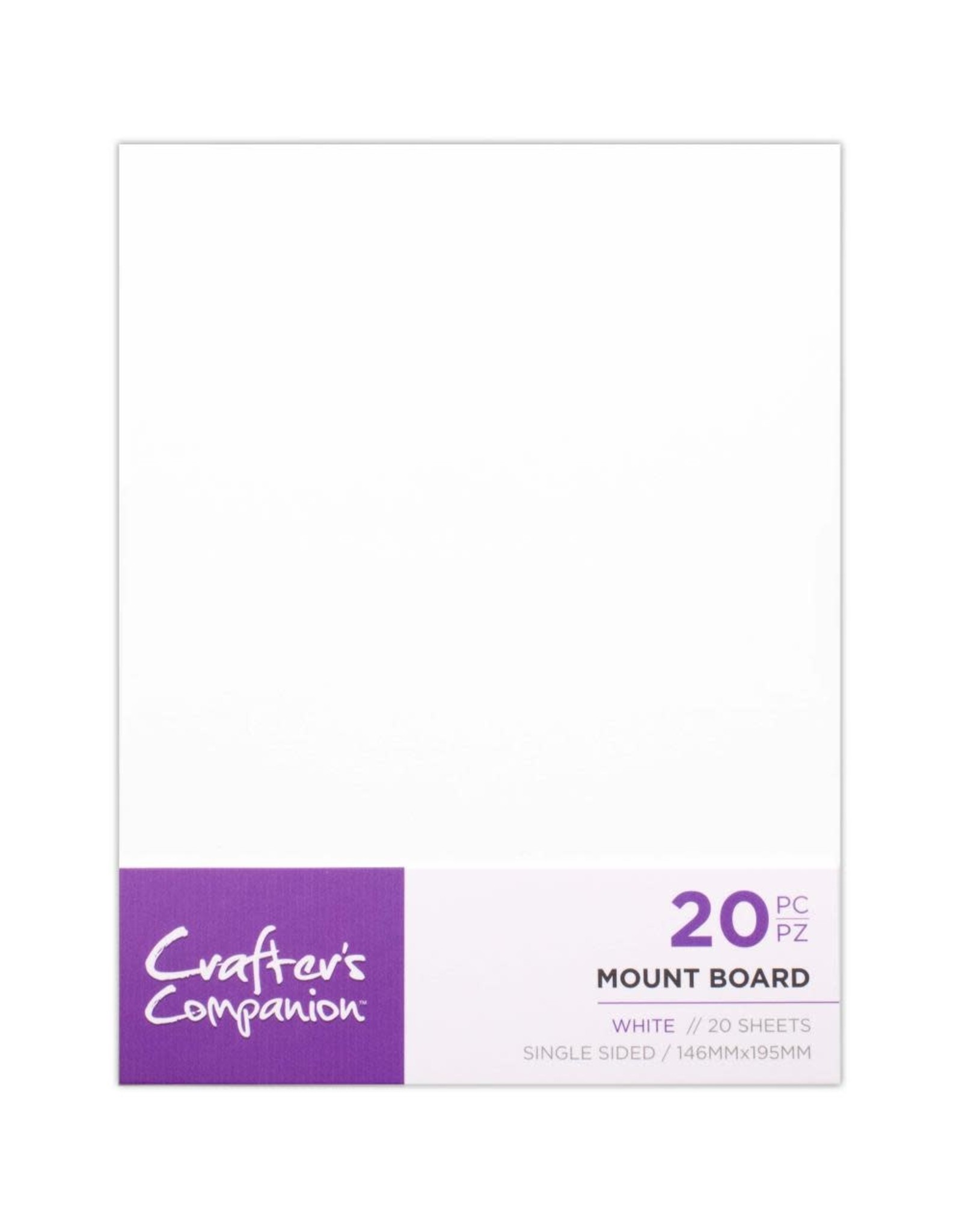 CRAFTERS COMPANION CRAFTERS COMPANION WHITE MOUNT BOARDS 20/PK