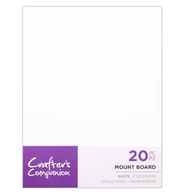 CRAFTERS COMPANION CRAFTERS COMPANION WHITE MOUNT BOARDS 20/PK