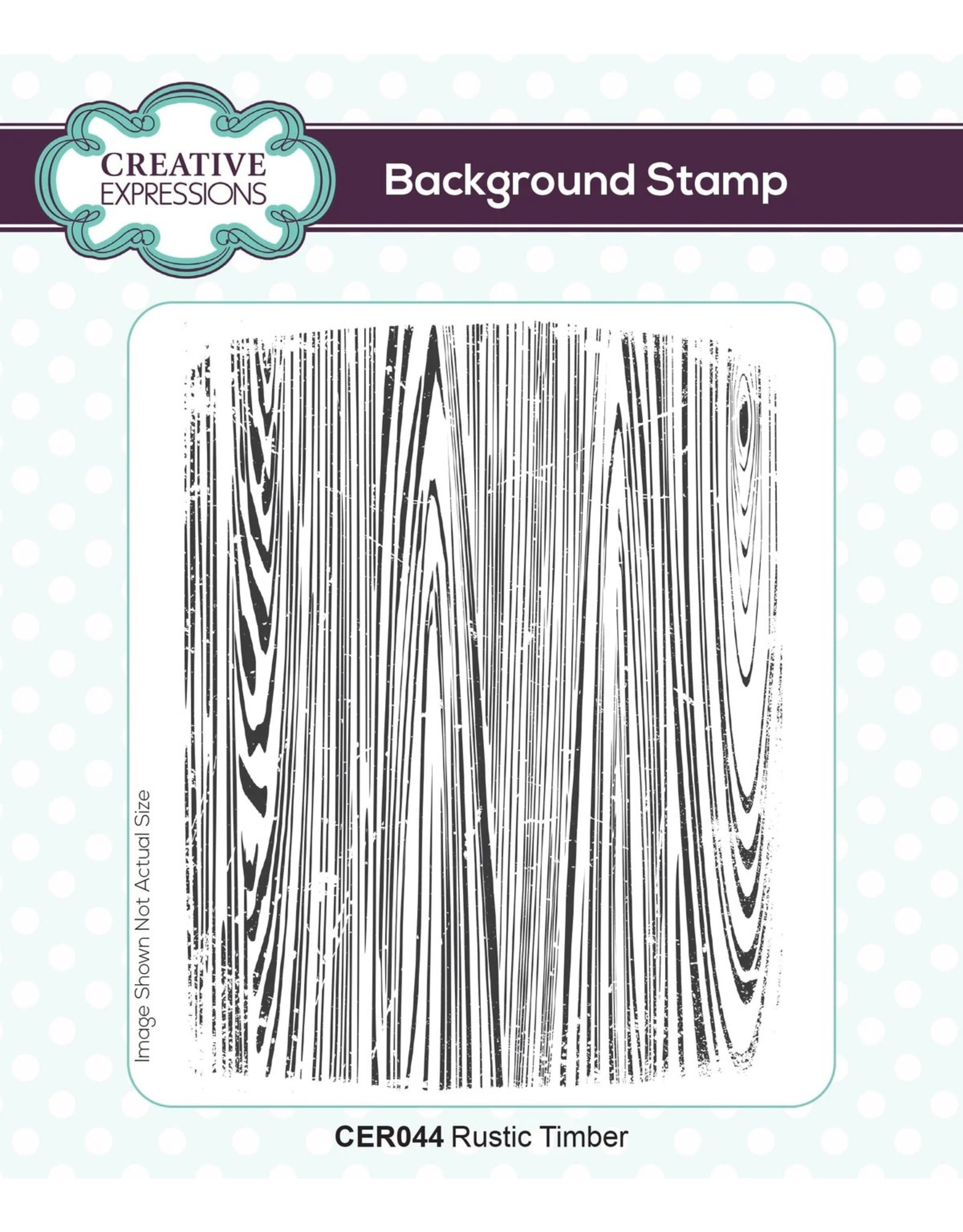 CREATIVE EXPRESSIONS CREATIVE EXPRESSIONS RUSTIC TIMBER BACKGROUND CLING STAMP