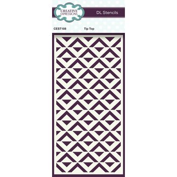 CREATIVE EXPRESSIONS CREATIVE EXPRESSIONS TIP TOP 4x8 DL STENCIL