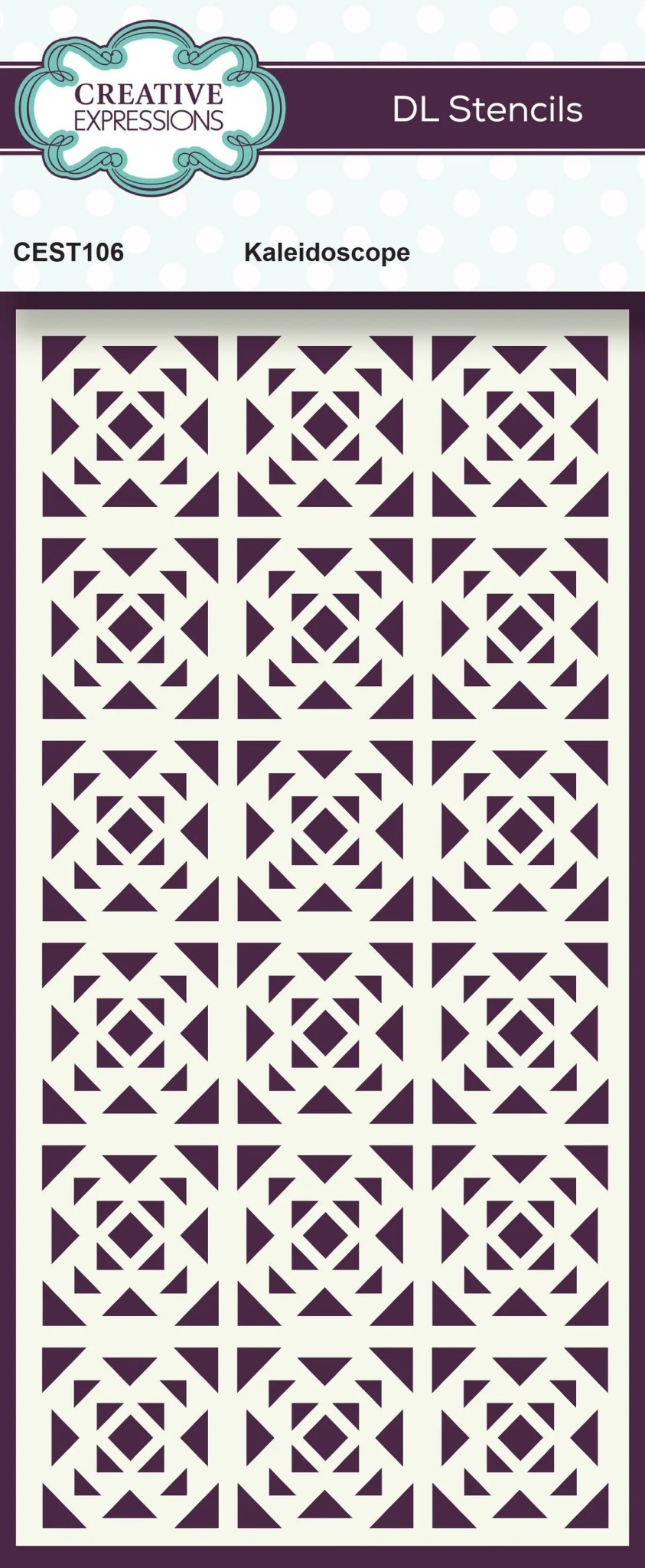 CREATIVE EXPRESSIONS CREATIVE EXPRESSIONS KALEIDOSCOPE 4x8 DL STENCIL