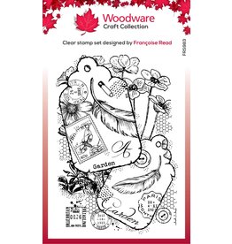WOODWARE CRAFT COLLECTION WOODWARE CRAFT COLLECTION FRANCOISE READ TWO TAGS CLEAR STAMP
