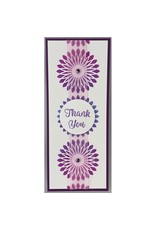 CRAFTERS WORKSHOP THE CRAFTERS WORKSHOP TRIPLE FLOWERS 8.5x11 LAYERED SLIMLINE STENCIL