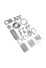 ELIZABETH CRAFT DESIGNS ELIZABETH CRAFT DESIGNS EVERYDAY ELEMENTS BY ANNETTE GREEN PLAYFUL FLOWERS DIE SET