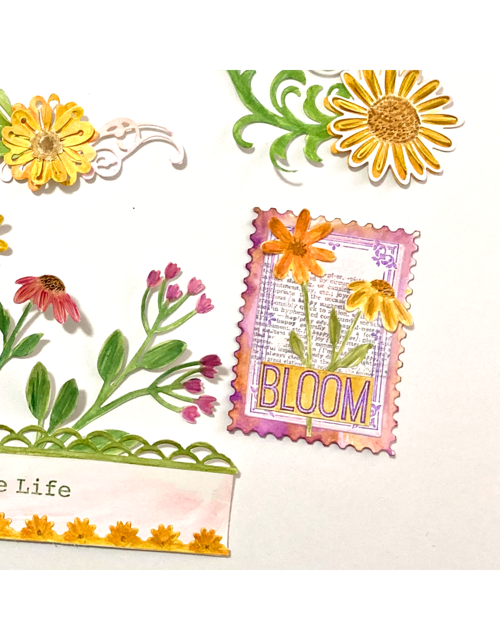 ELIZABETH CRAFT DESIGNS ELIZABETH CRAFT DESIGNS EVERYDAY ELEMENTS BY ANNETTE GREEN BLOOM CLEAR STAMP SET