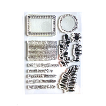 ELIZABETH CRAFT DESIGNS ELIZABETH CRAFT DESIGNS EVERYDAY ELEMENTS BY ANNETTE GREEN HAPPY CLEAR STAMP SET