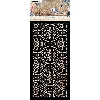 STUDIOLIGHT STUDIOLIGHT JENINE'S MINDFUL ART FEELINGS OF FREEDOM BROCADE STENCIL