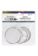 RANGER RANGER DINA WAKLEY MEDIA 2.25"METAL RIMMED TAGS 5/PK