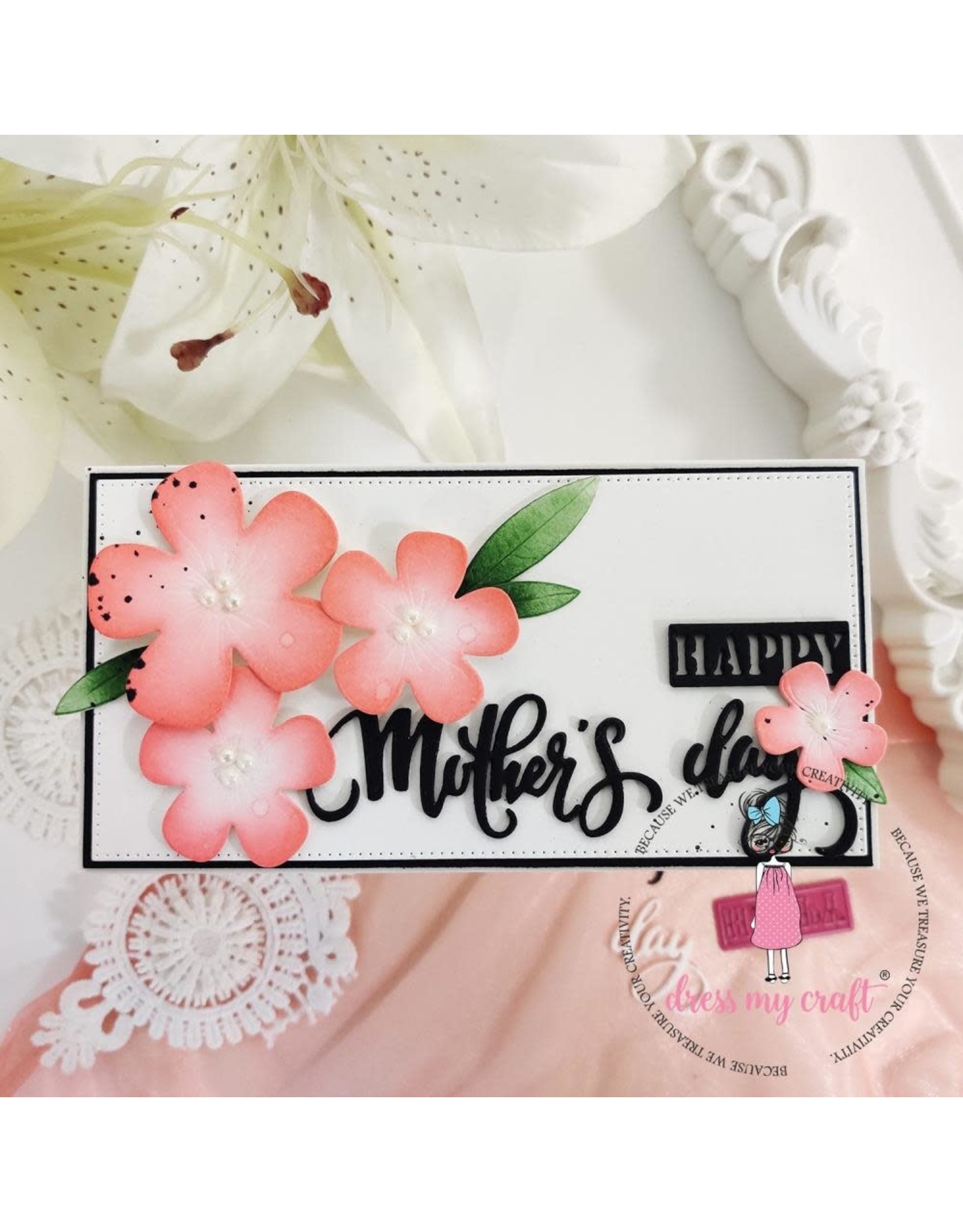 DRESS MY CRAFT DRESS MY CRAFT BASIC DESIGNER DIES MOTHER'S & FATHER'S DAY DIE SET
