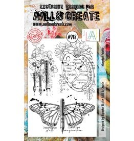 AALL & CREATE AALL & CREATE BIPASHA BK #918 MORPHED PALETTE A6 ACRYLIC STAMP SET