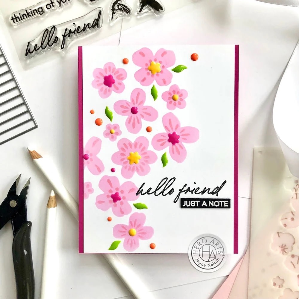 HERO ARTS HERO ARTS HERO HUES FLORAL ENAMEL STICKERS