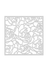 HERO ARTS HERO ARTS STENCIL SQUARE ARTISTIC PEONY 6X6 STENCIL